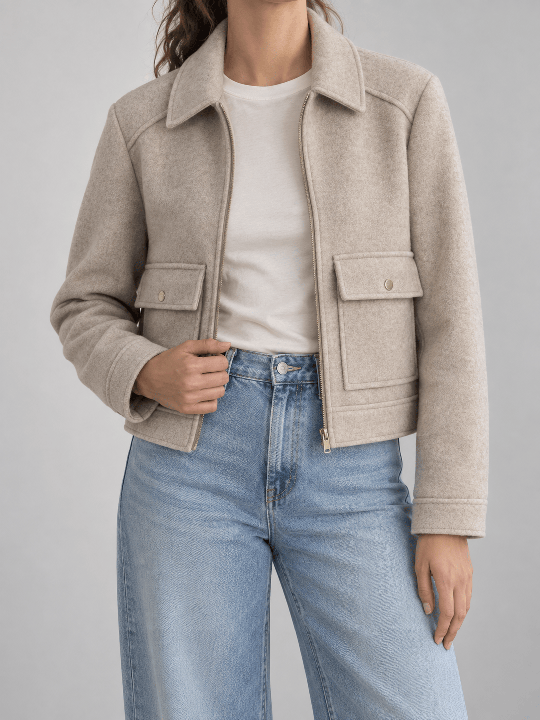 La Jolie Veste Alice - Veste Légère Zippée Femme