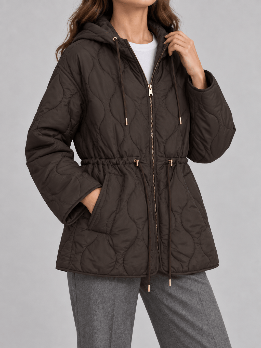 La Jolie Veste Ambre - Veste Matelassée Hiver Femme