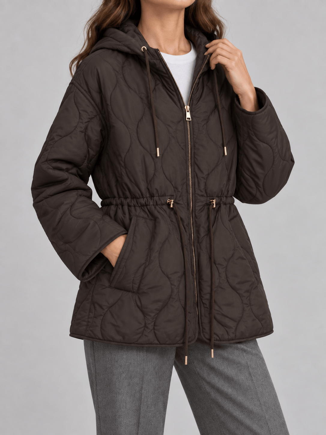 La Jolie Veste Ambre - Veste Matelassée Hiver Femme