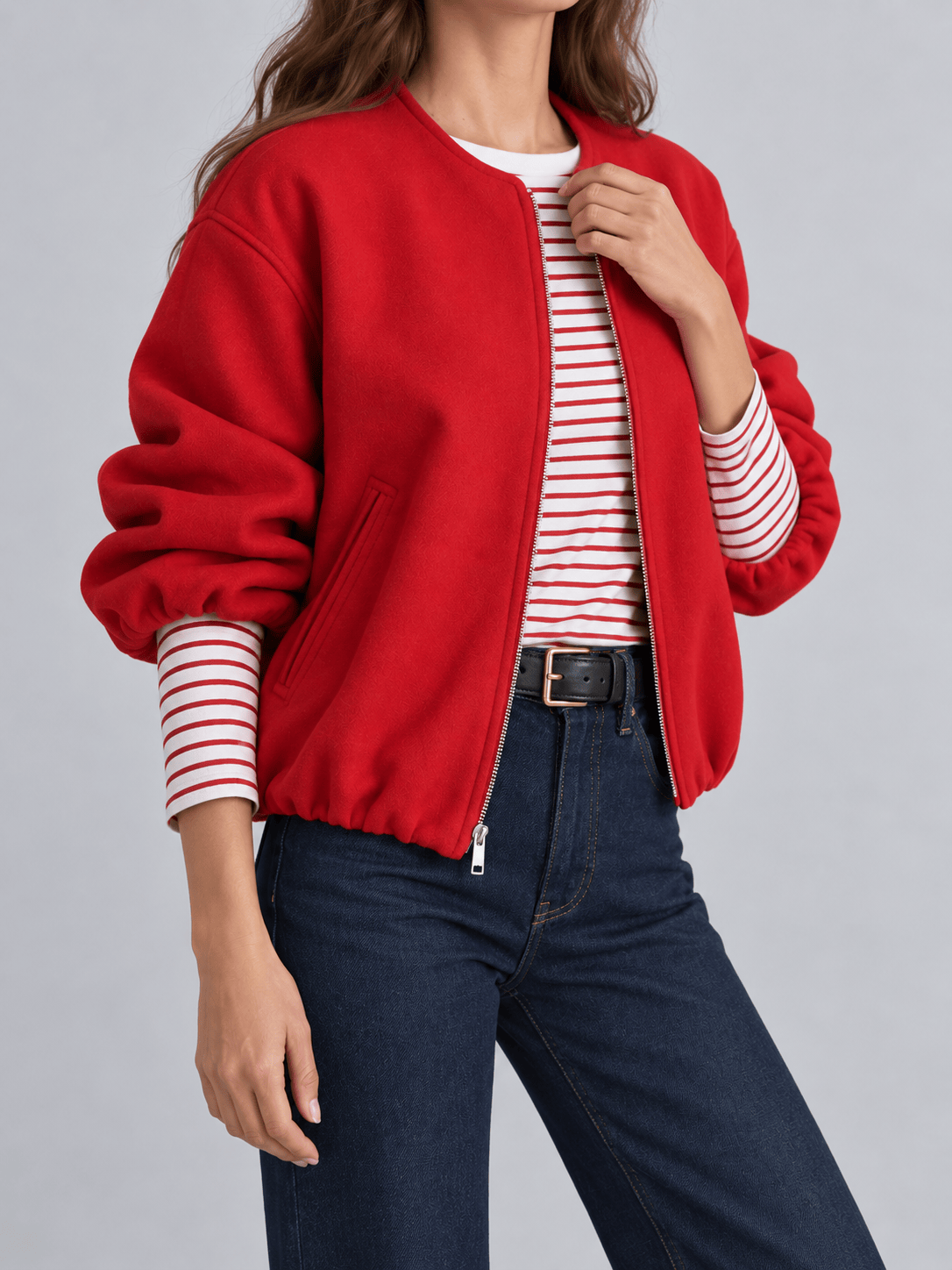 La Jolie Veste Aurélie - Bomber Zippé