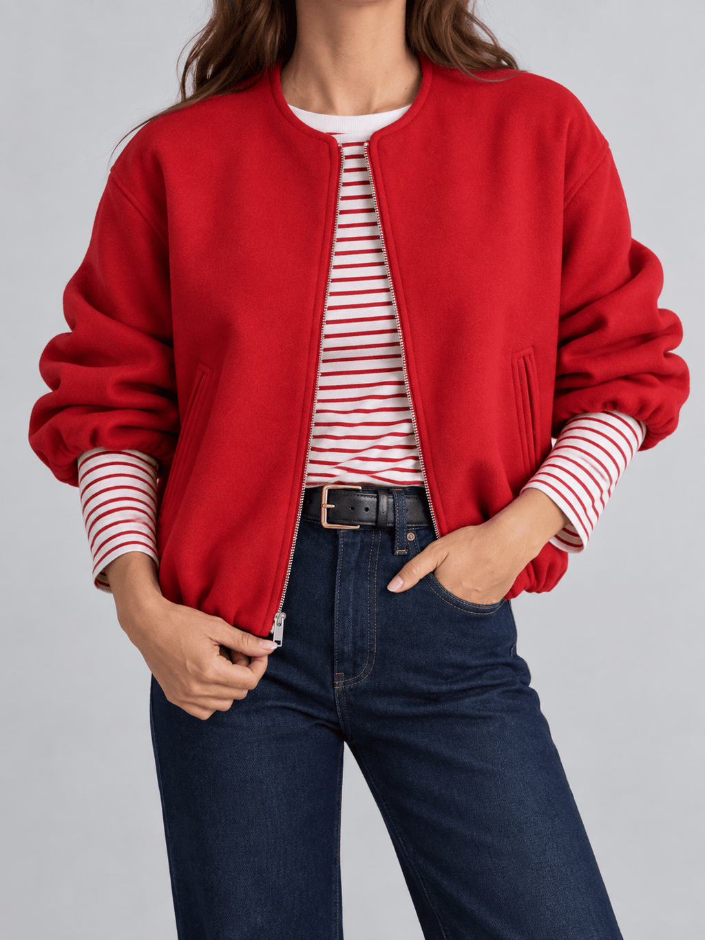 La Jolie Veste Aurélie - Bomber Zippé