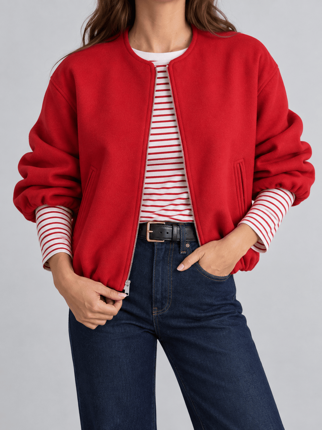 La Jolie Veste Aurélie - Bomber Zippé