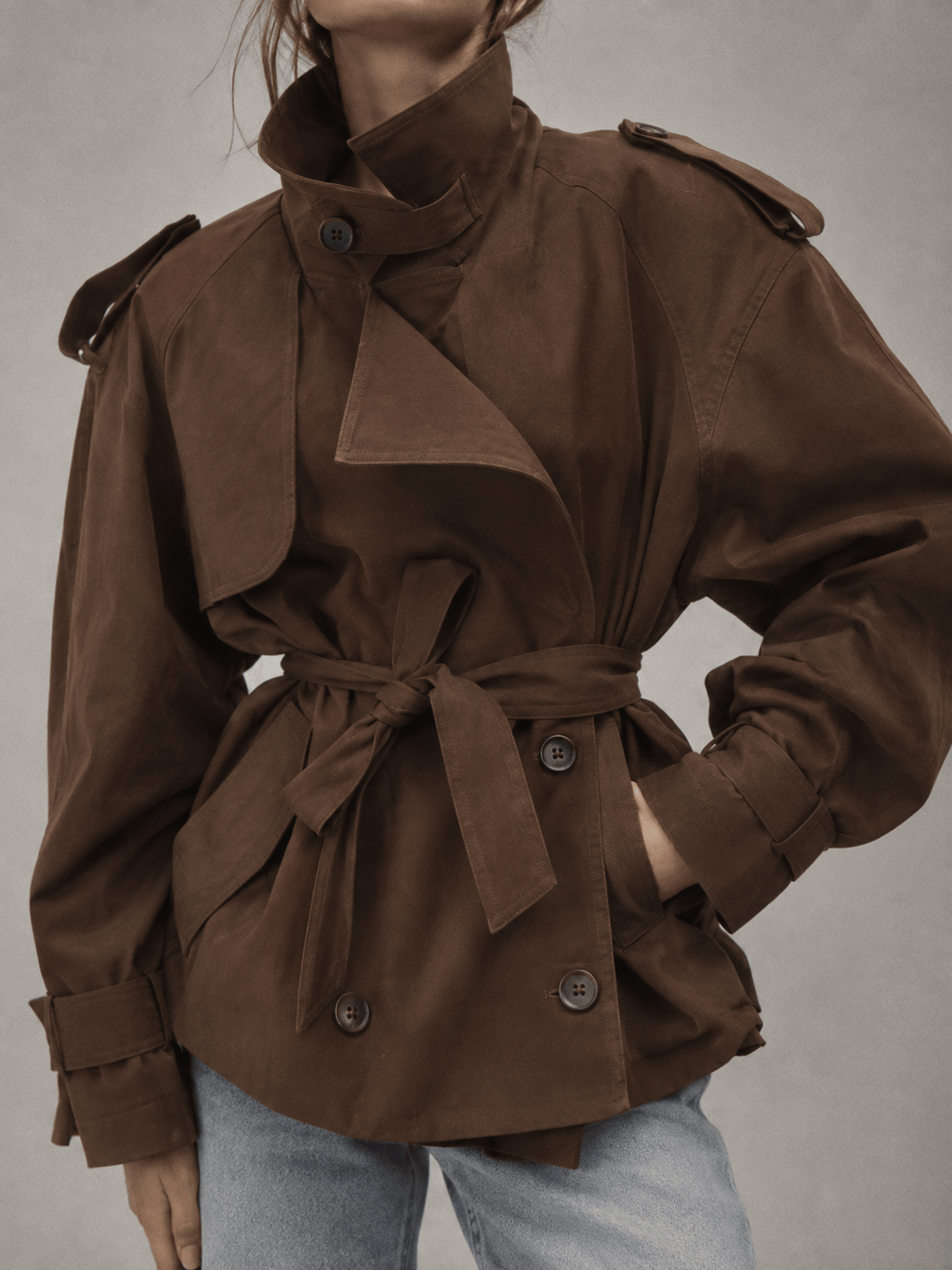 La Jolie Veste Charlotte - Trench Uni
