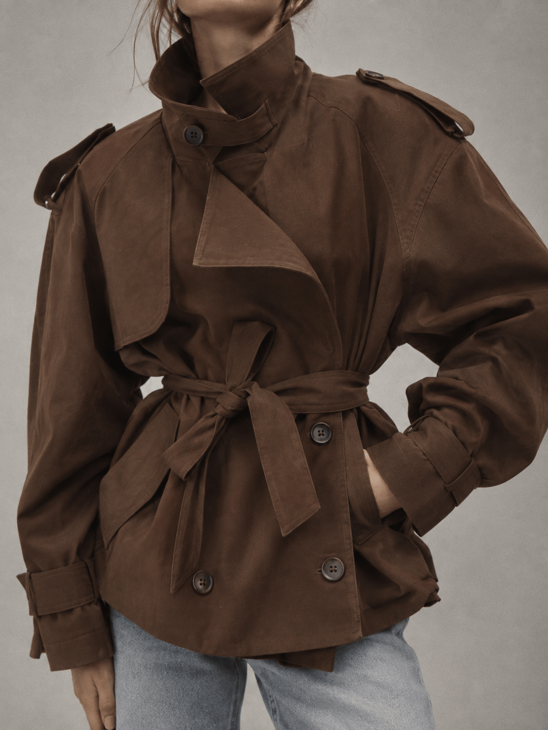 La Jolie Veste Charlotte - Trench Uni