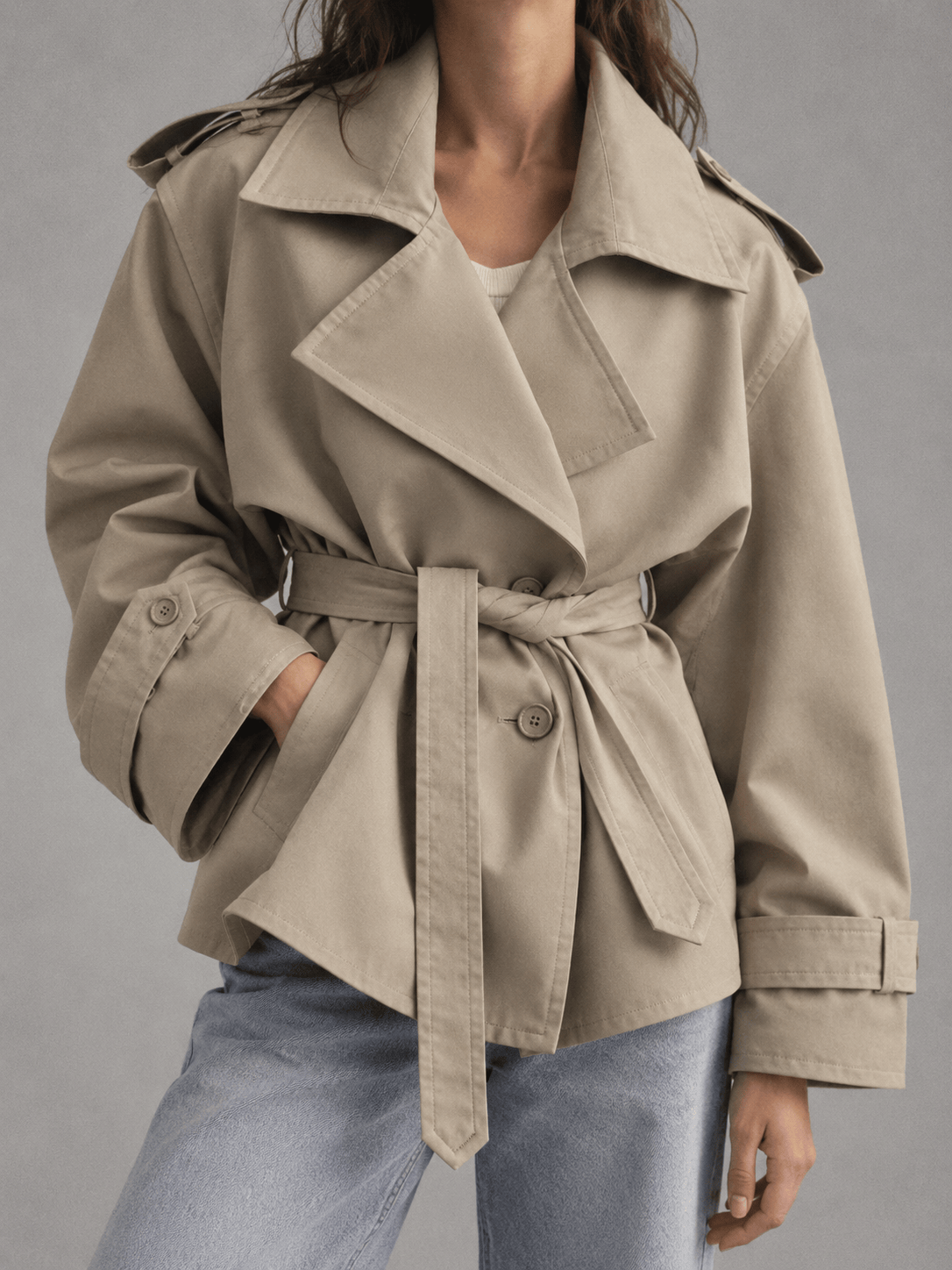 La Jolie Veste Charlotte - Trench Uni
