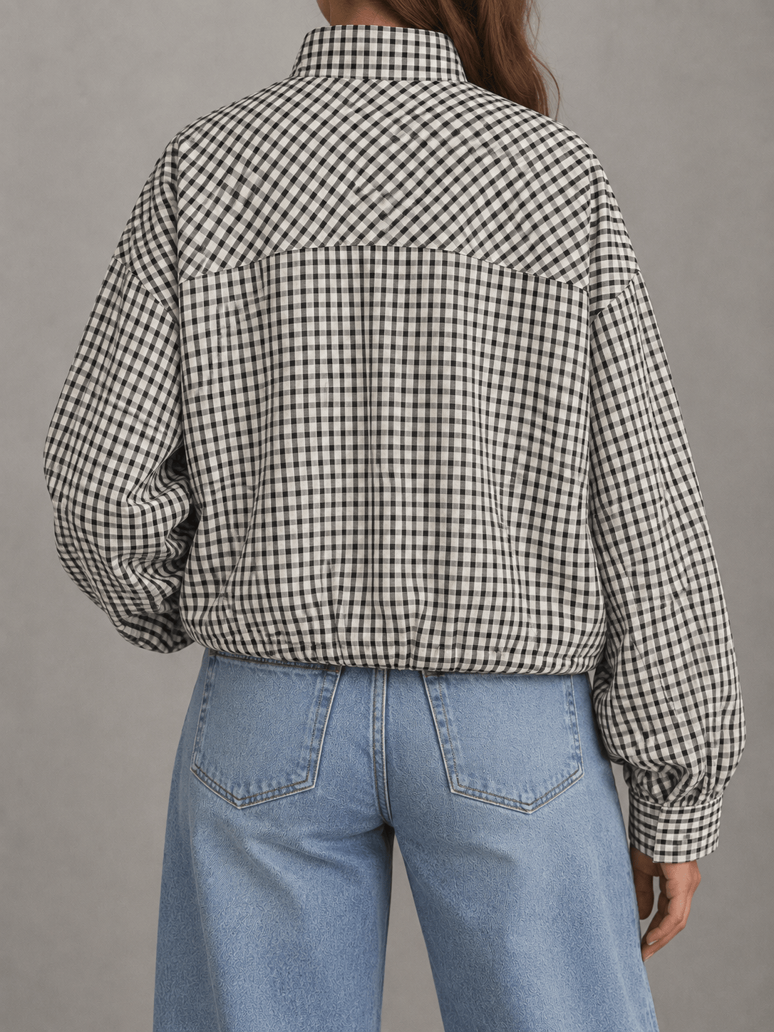 La Jolie Veste Chloé - Blouson Bomber à Carreaux