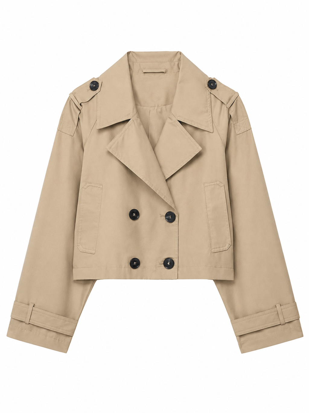 La Jolie Veste Claire - Trench Court Croisé
