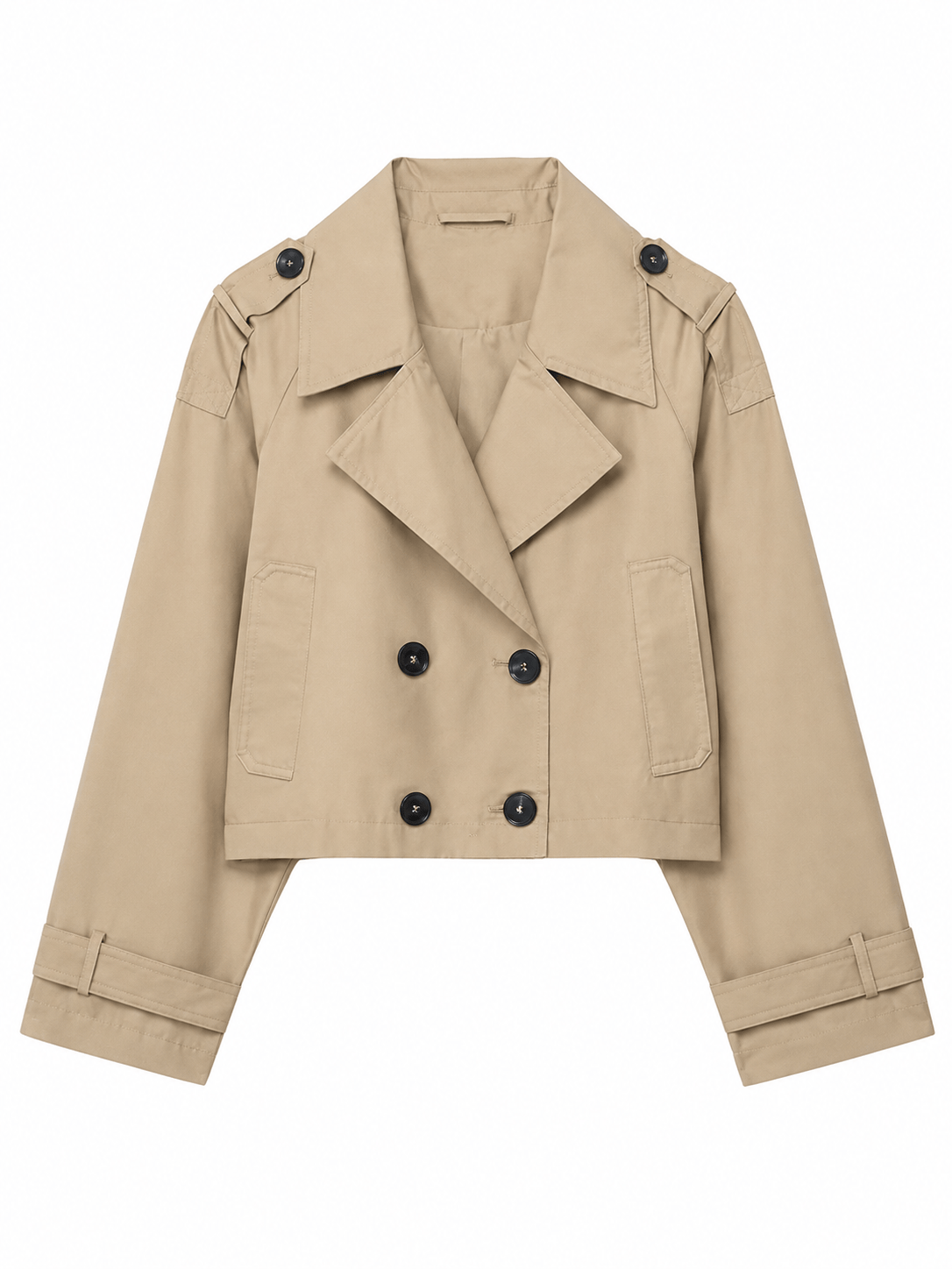 La Jolie Veste Claire - Trench Court Croisé