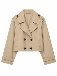 La Jolie Veste Claire - Trench Court Croisé