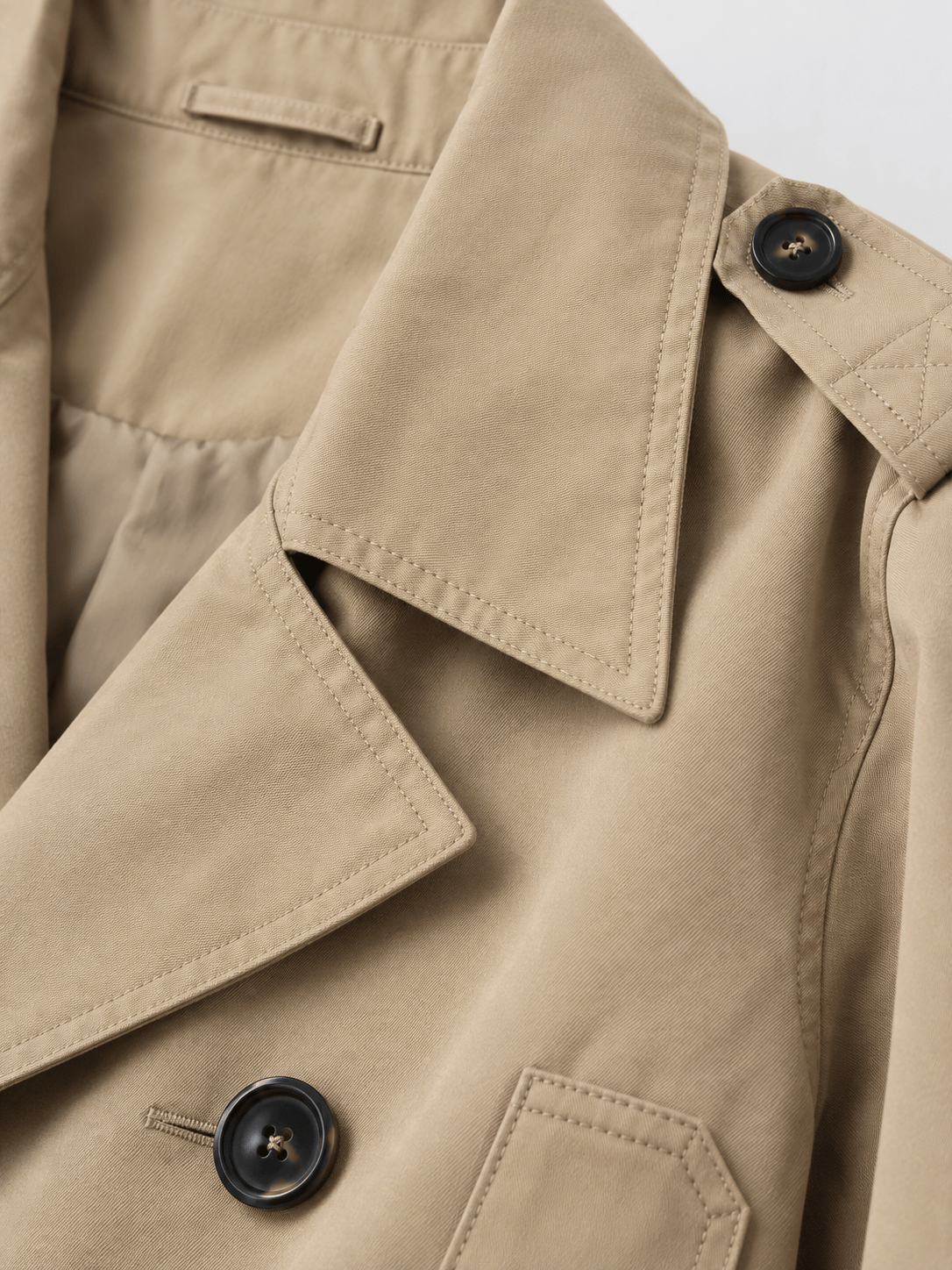 La Jolie Veste Claire - Trench Court Croisé