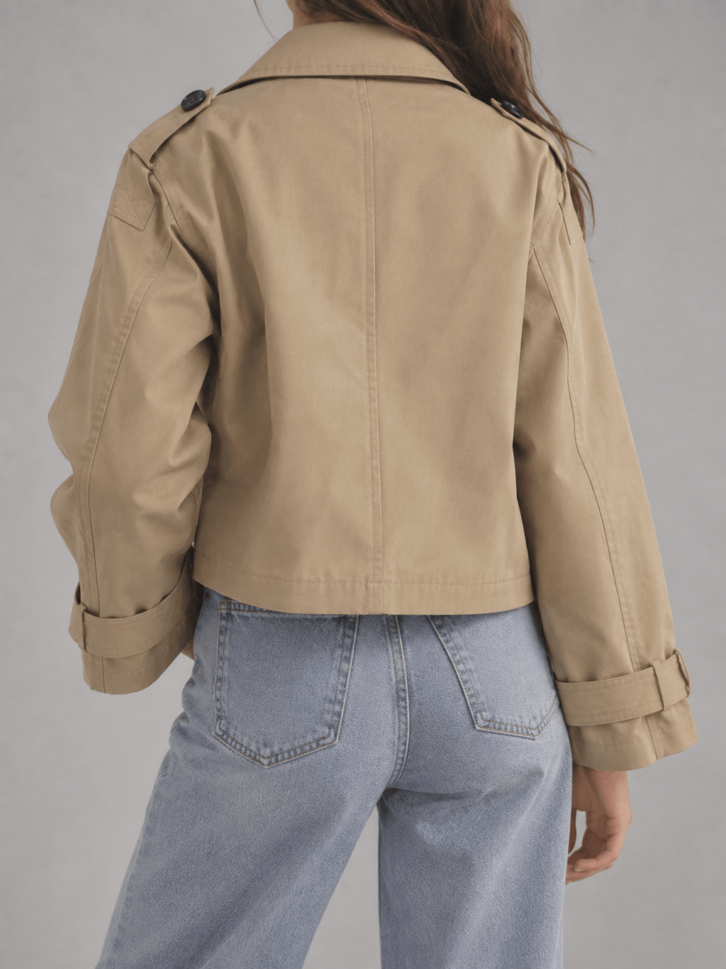 La Jolie Veste Claire - Trench Court Croisé
