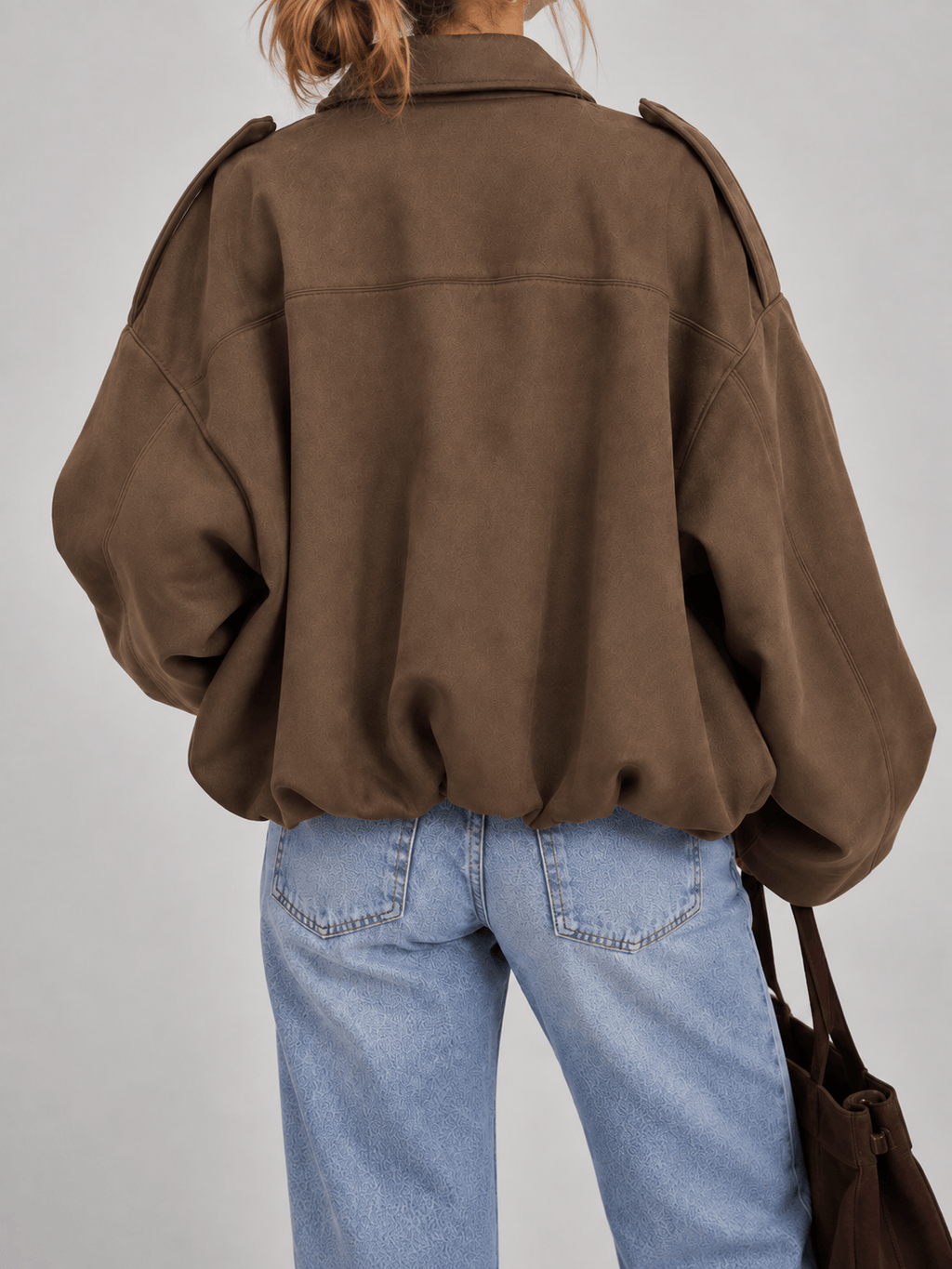 La Jolie Veste Clara - Blouson Bomber en Suédine