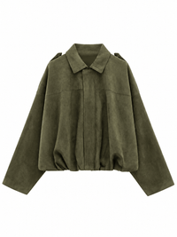 La Jolie Veste Clara - Blouson Bomber en Suédine