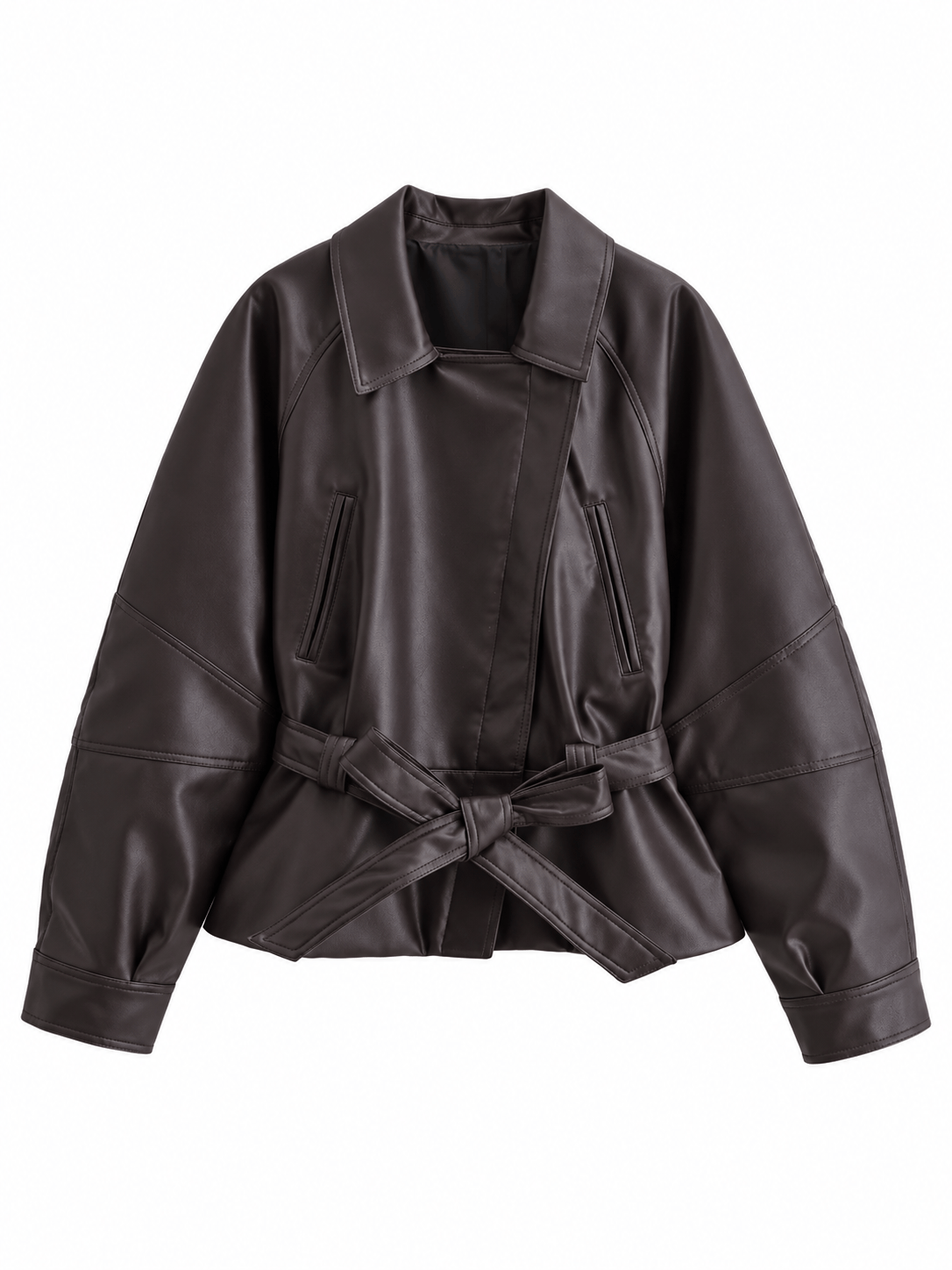 La Jolie Veste Clémence - Trench Court Similicuir