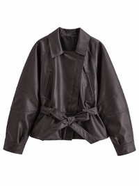 La Jolie Veste Clémence - Trench Court Similicuir
