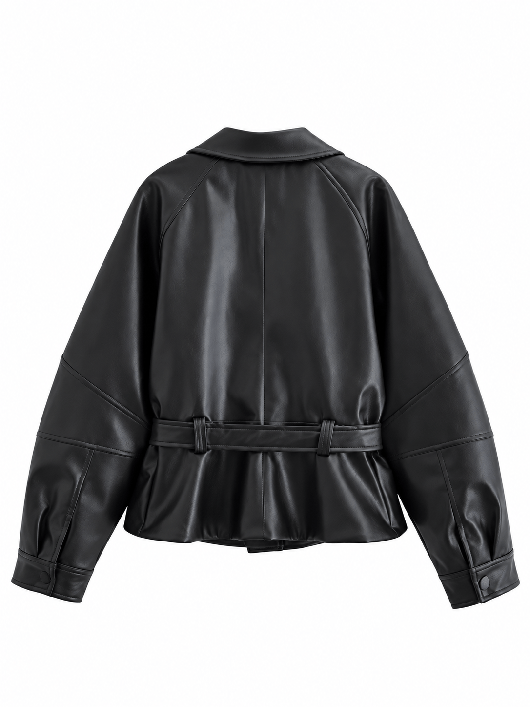 La Jolie Veste Clémence - Trench Court Similicuir