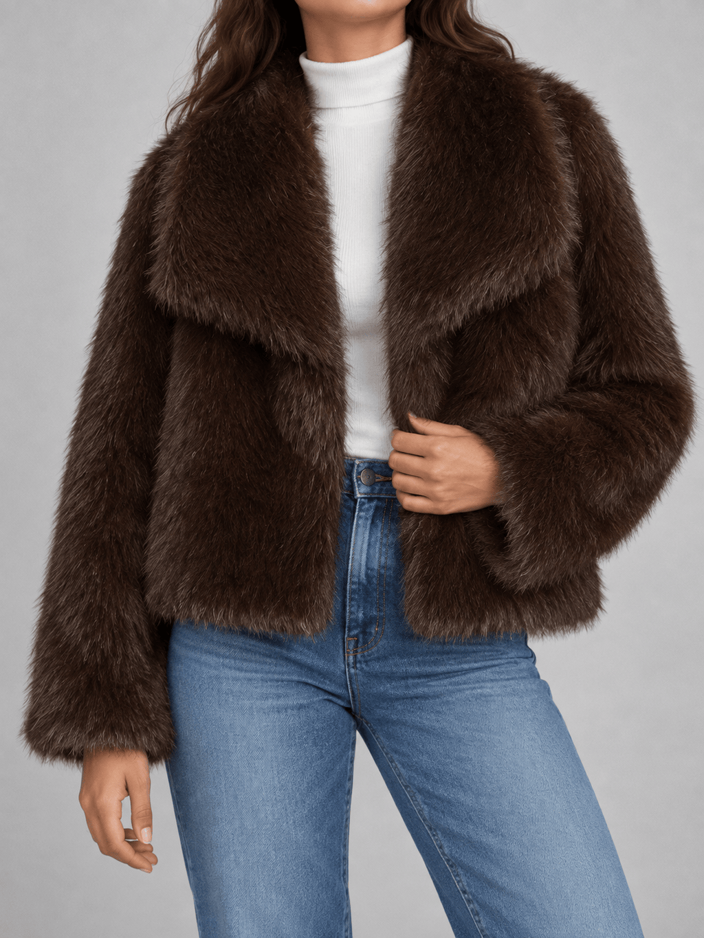 La Jolie Veste Estelle - Manteau en Fausse Fourrure