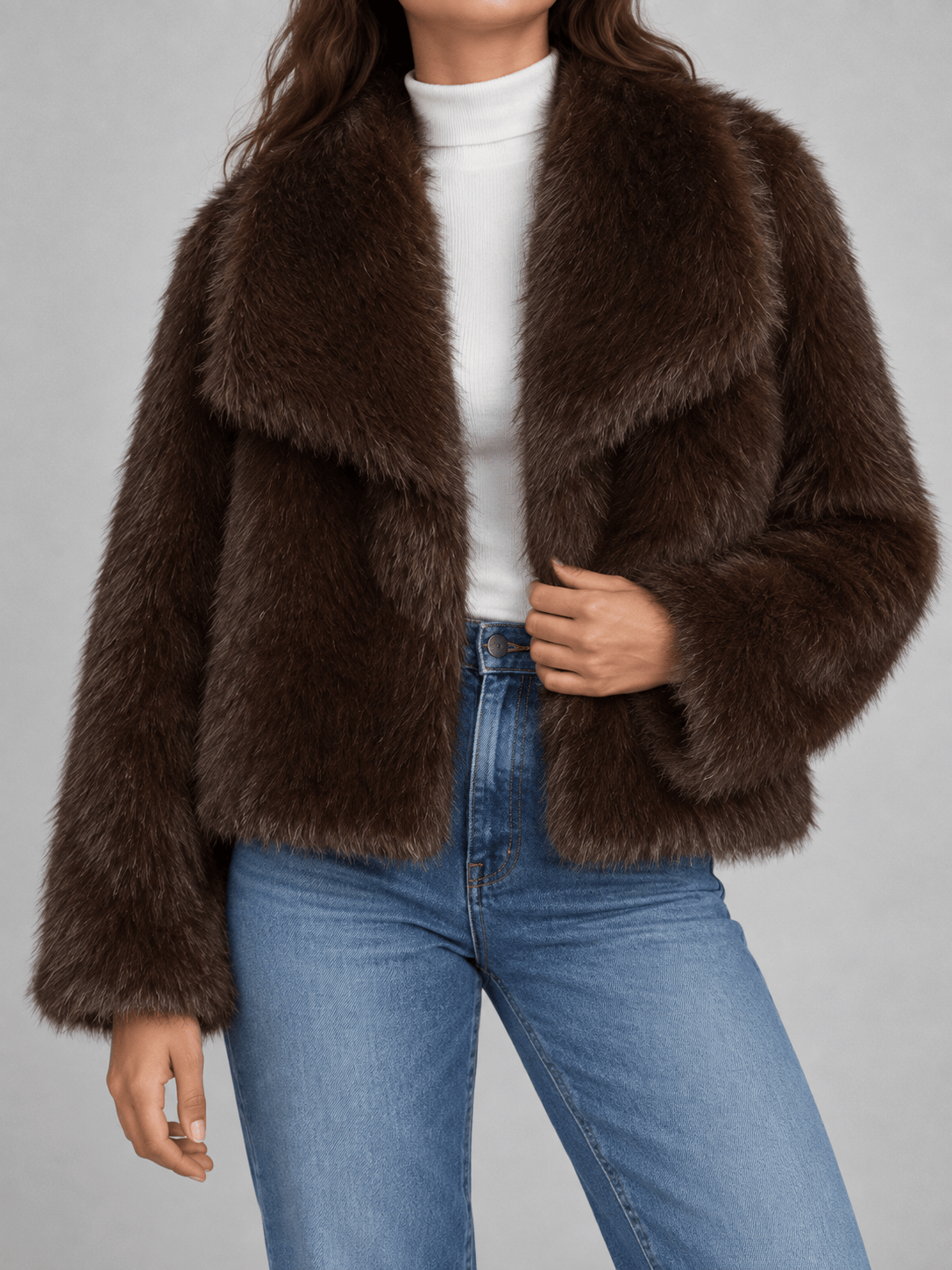 La Jolie Veste Estelle - Manteau en Fausse Fourrure