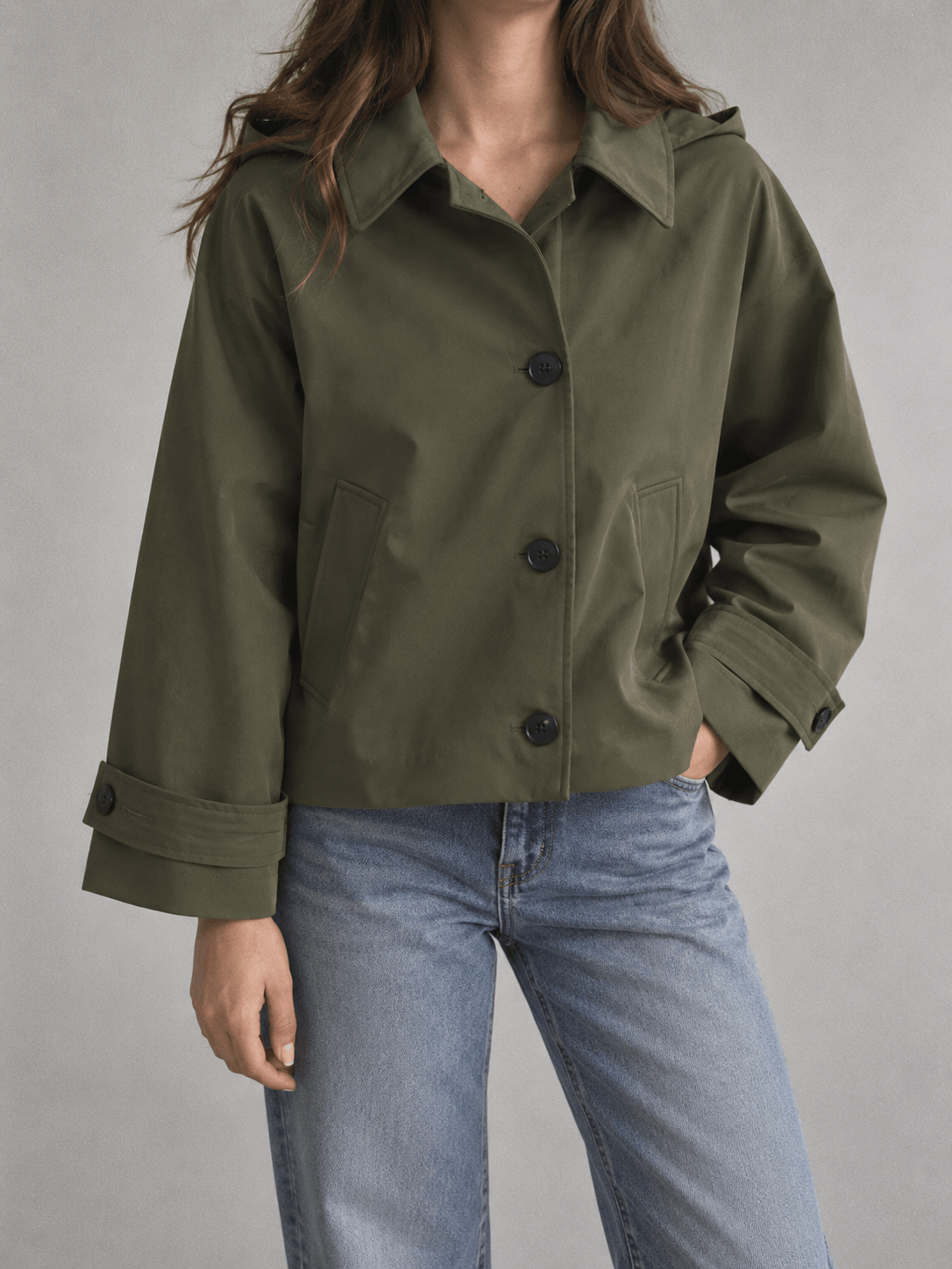 La Jolie Veste Eugénie - Trench Avec Capuche