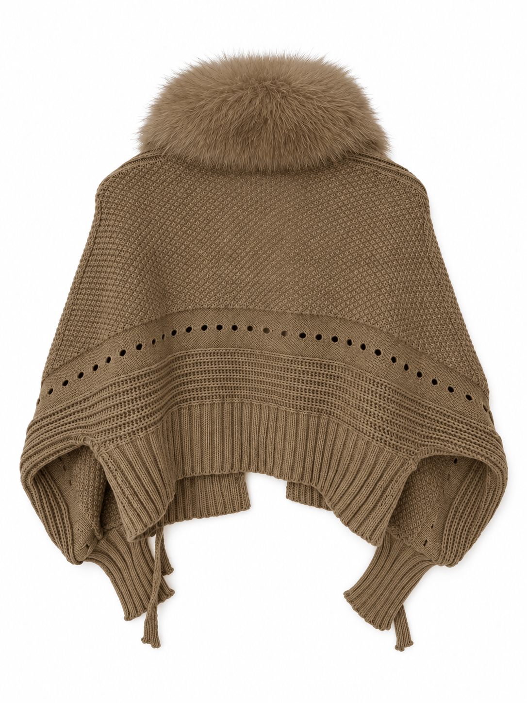 La Jolie Veste Fanny - Veste Fausse Fourrure Manche Longue