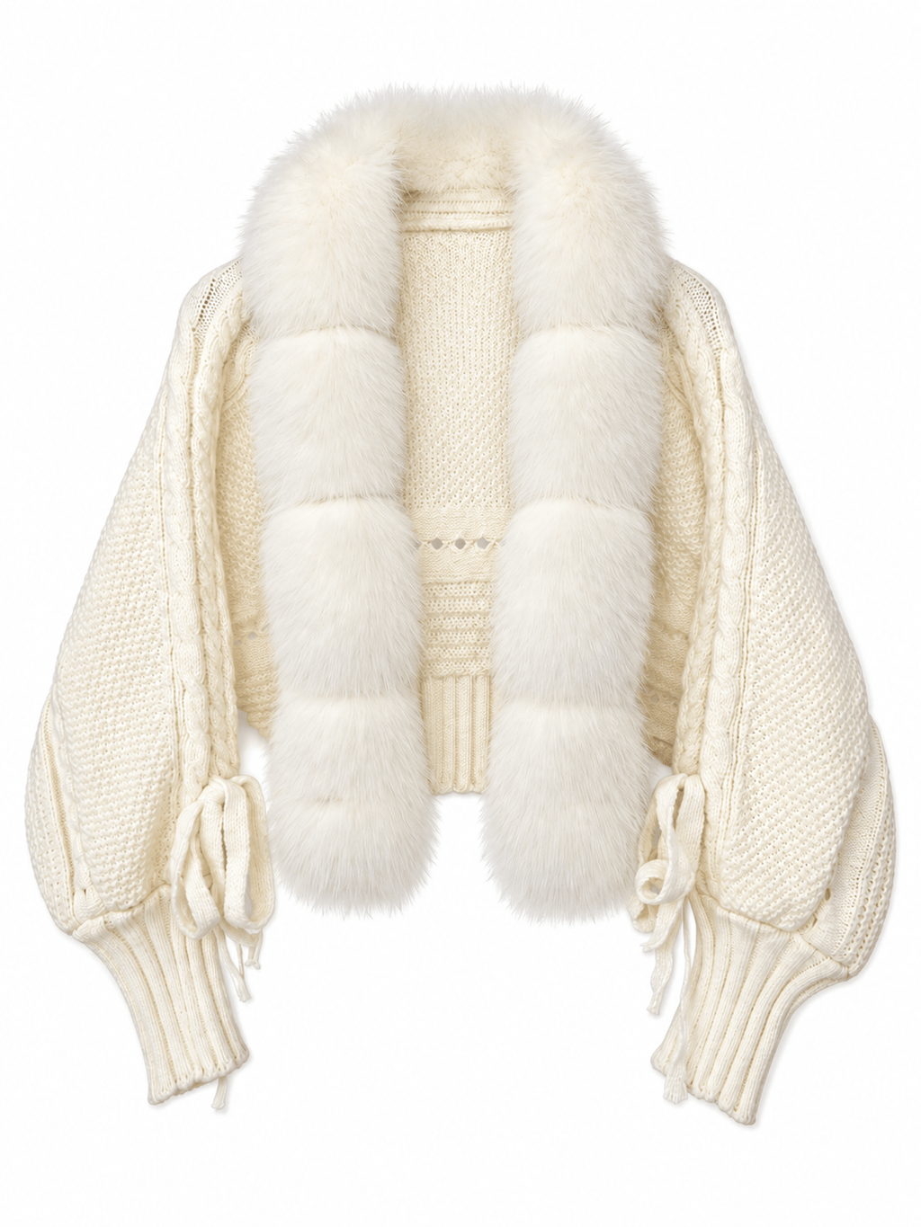 La Jolie Veste Fanny - Veste Fausse Fourrure Manche Longue