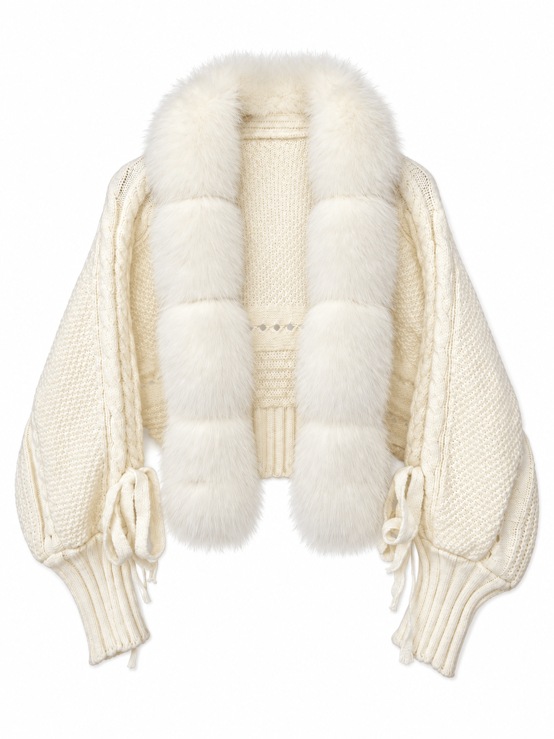 La Jolie Veste Fanny - Veste Fausse Fourrure Manche Longue