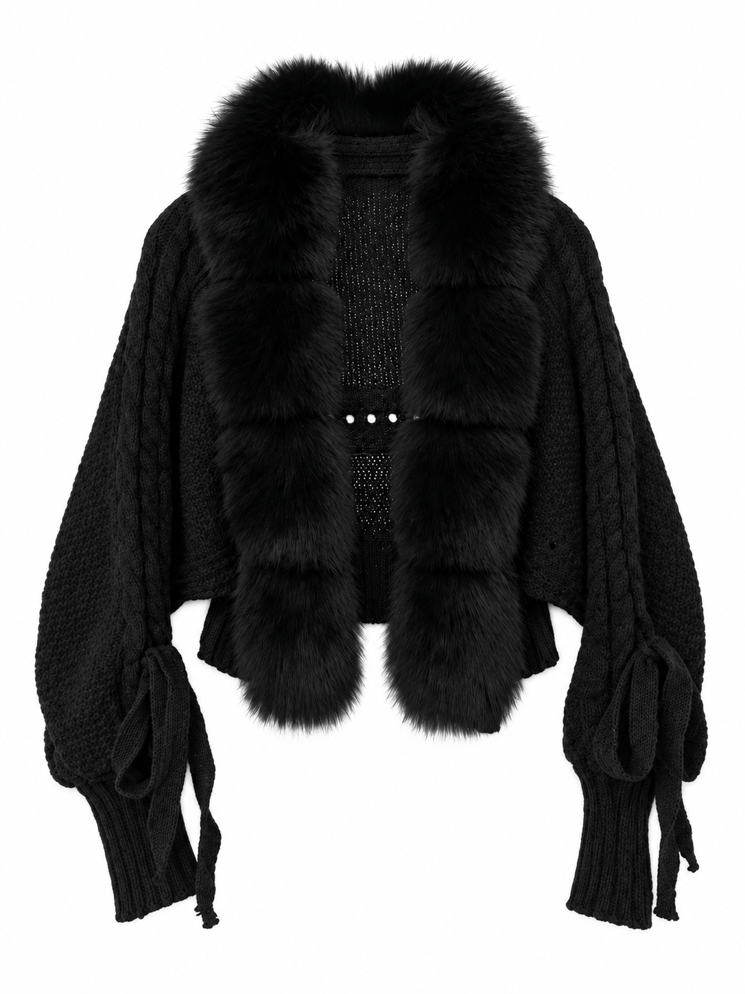La Jolie Veste Fanny - Veste Fausse Fourrure Manche Longue