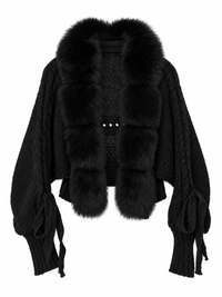 La Jolie Veste Fanny - Veste Fausse Fourrure Manche Longue