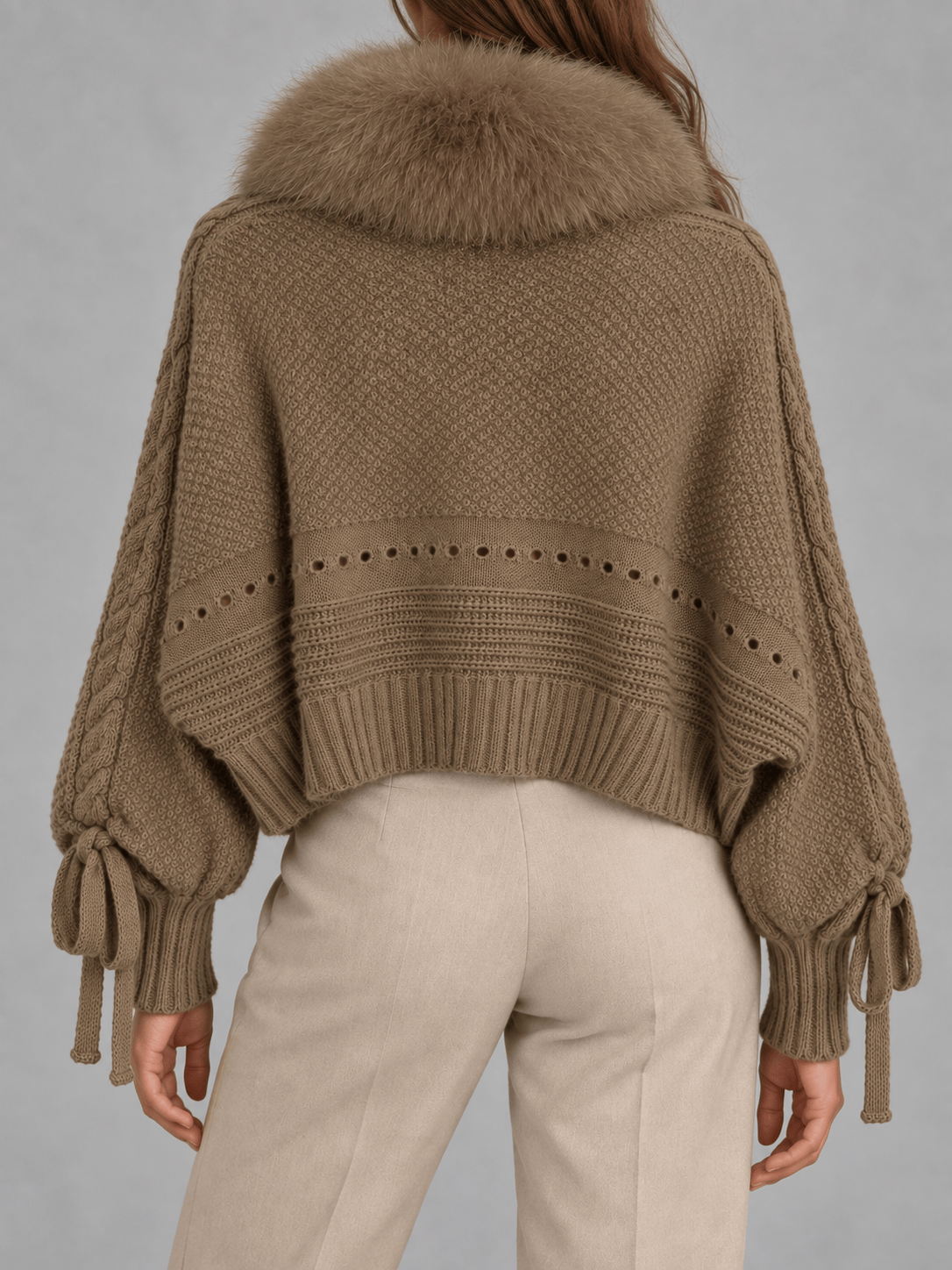 La Jolie Veste Fanny - Veste Fausse Fourrure Manche Longue