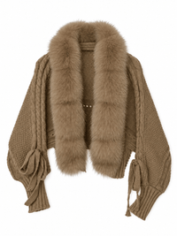 La Jolie Veste Fanny - Veste Fausse Fourrure Manche Longue