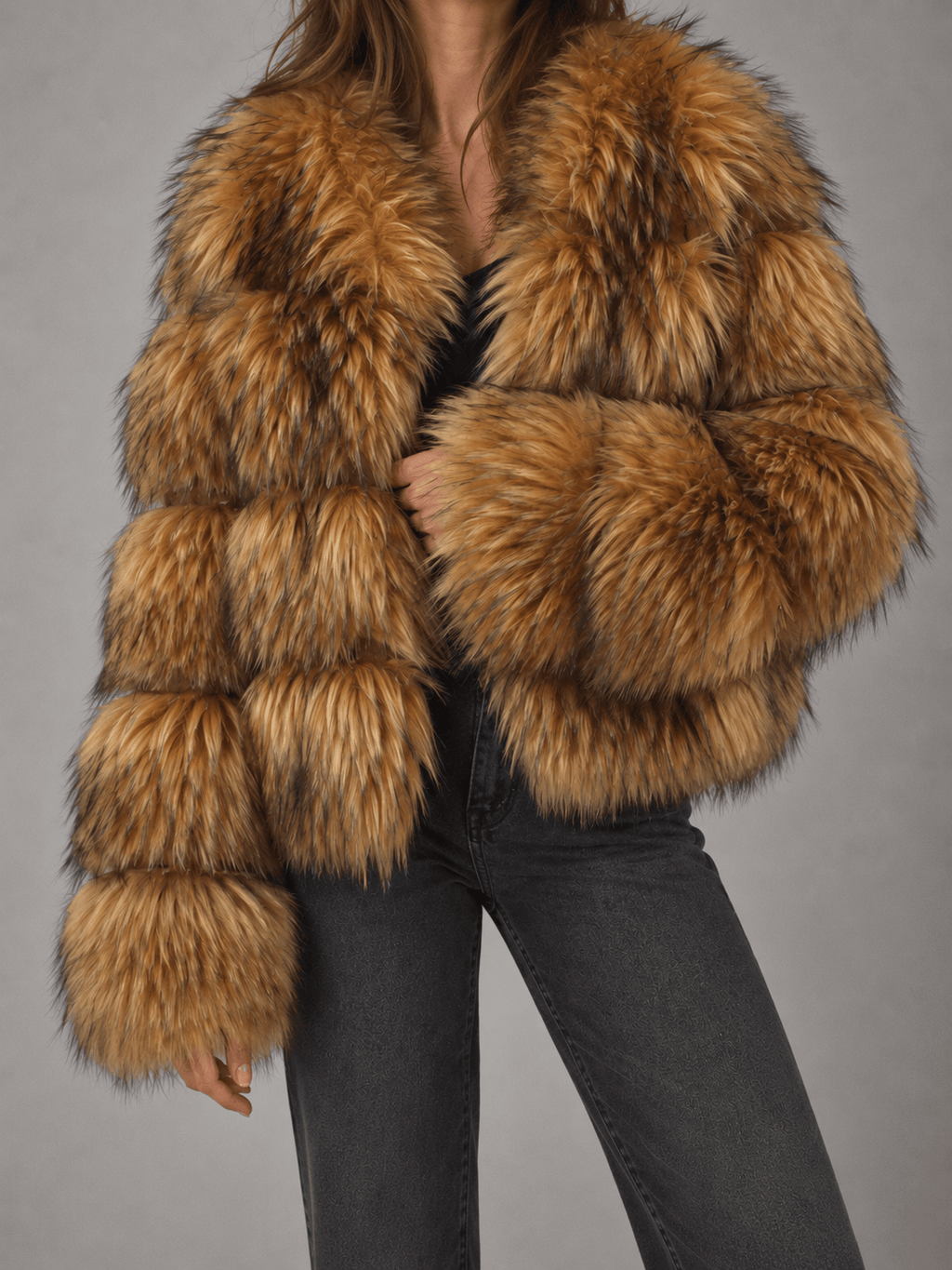 La Jolie Veste Flavie - Veste en Fausse Fourrure