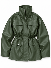La Jolie Veste Garance - Veste Cintrée en Cuir Femme