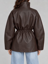 La Jolie Veste Garance - Veste Cintrée en Cuir Femme