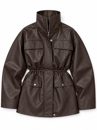 La Jolie Veste Garance - Veste Cintrée en Cuir Femme
