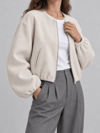 La Jolie Veste Jade - Veste Courte Beige