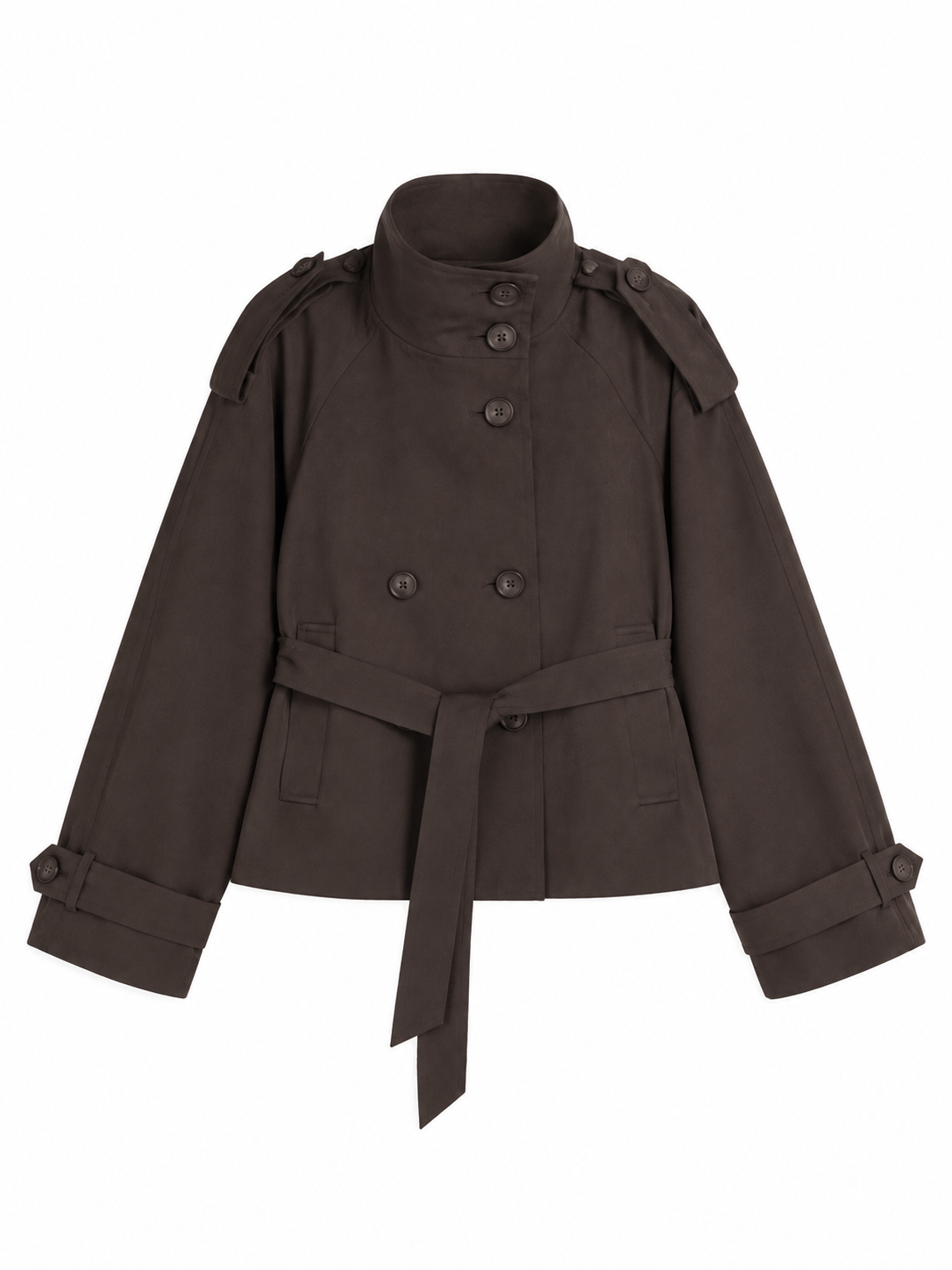 La Jolie Veste Joséphine - Trench Court Col Montant