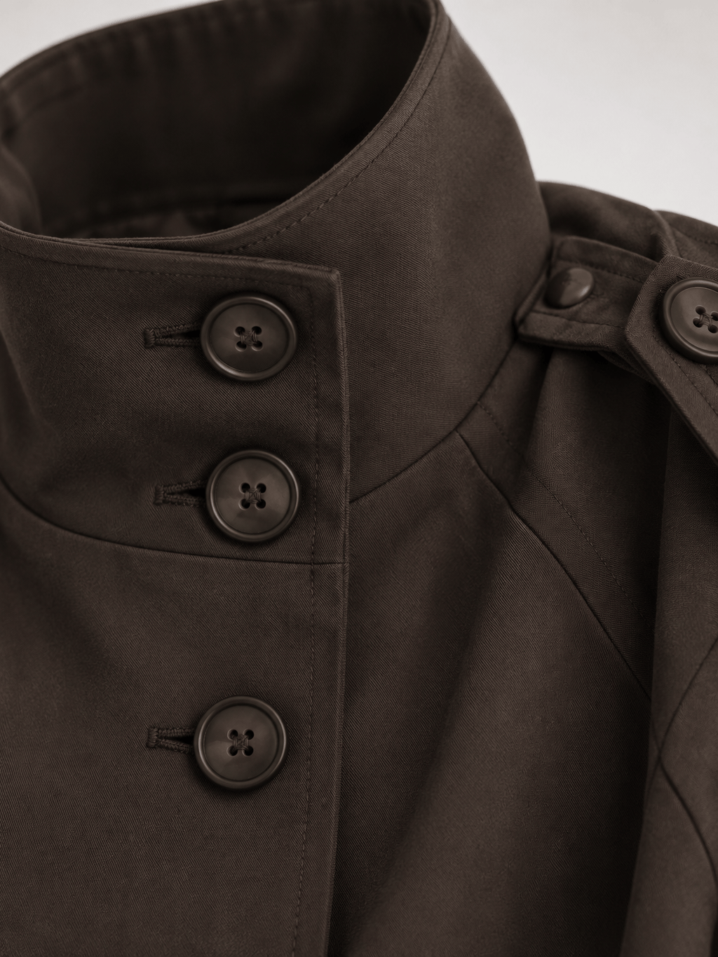 La Jolie Veste Joséphine - Trench Court Col Montant