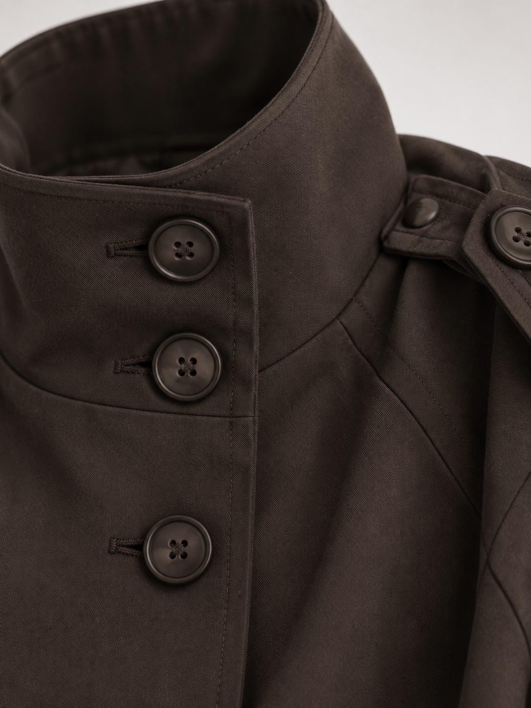 La Jolie Veste Joséphine - Trench Court Col Montant