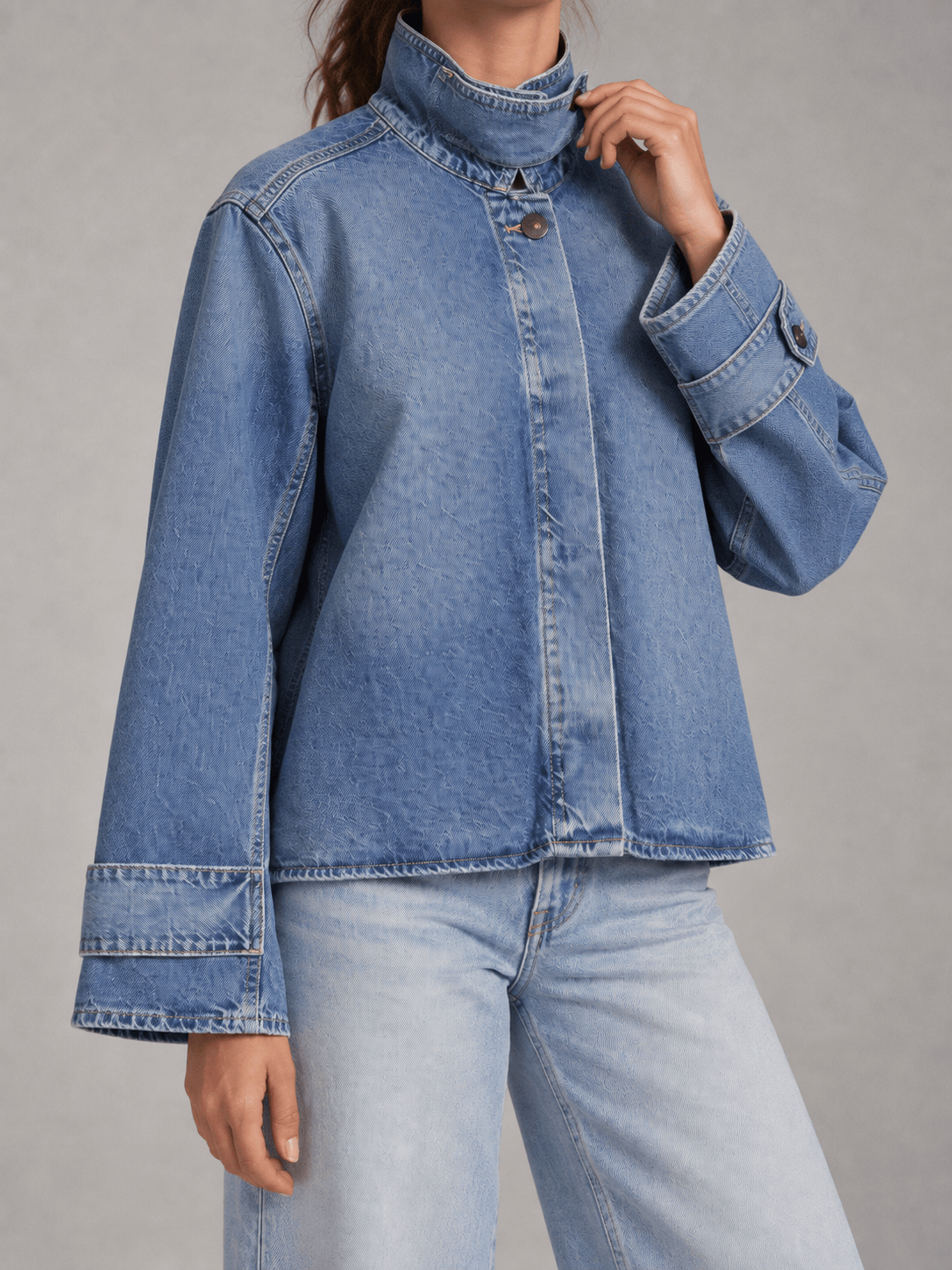 La Jolie Veste Juliette - Veste en Jean Décontractée