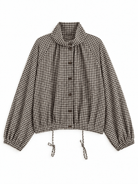 La Jolie Veste Laura - Veste à Carreaux Manche Longue