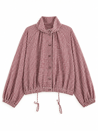 La Jolie Veste Laura - Veste à Carreaux Manche Longue