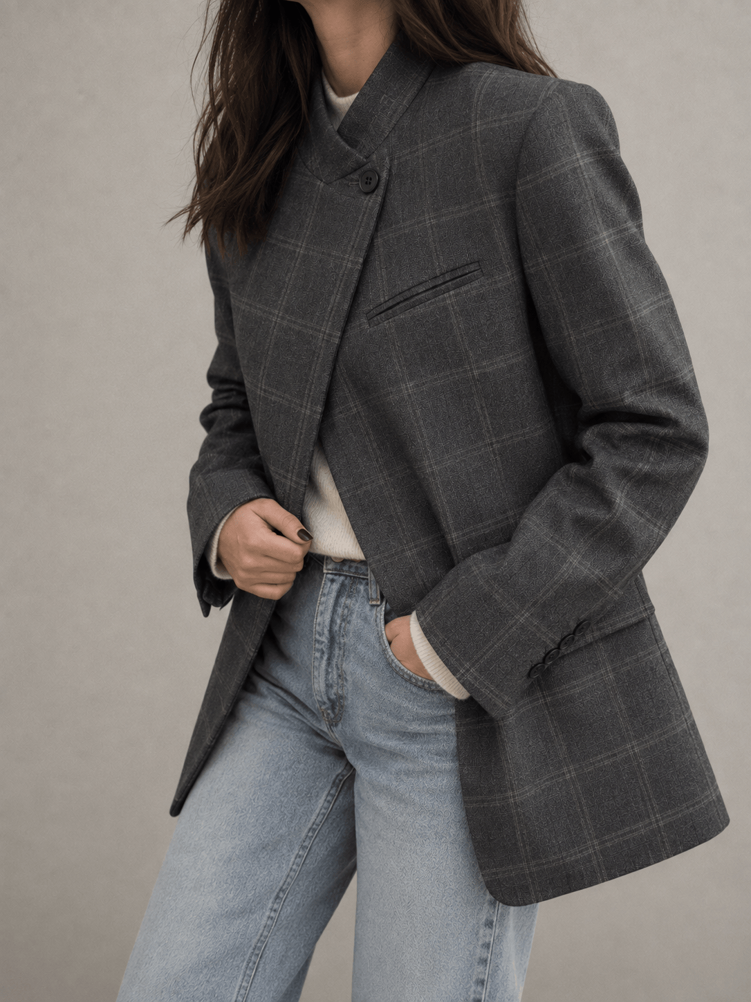 La Jolie Veste Madeleine - Blazer Femme à Carreaux