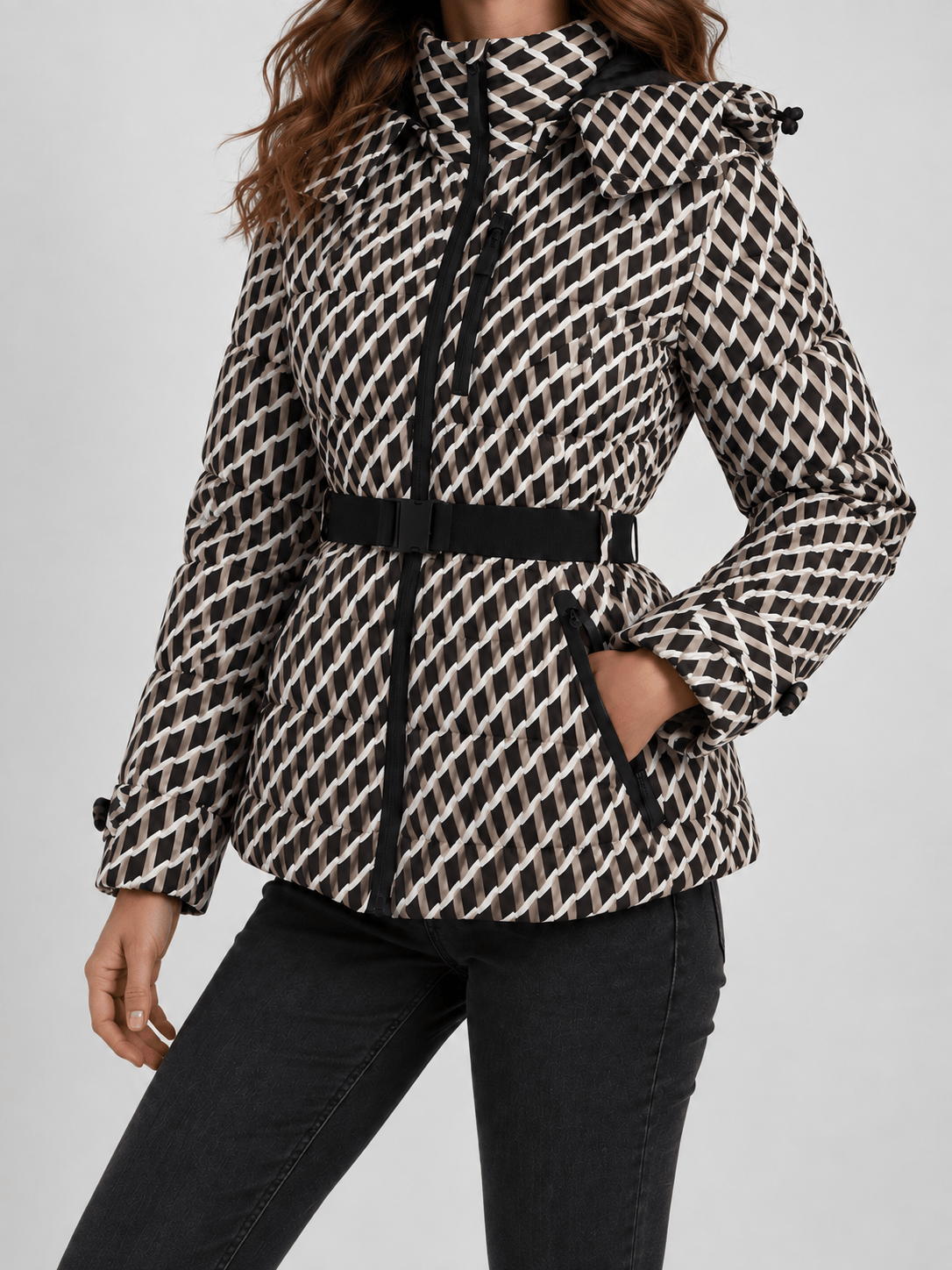 La Jolie Veste Marine - Parka d'Hiver Femme