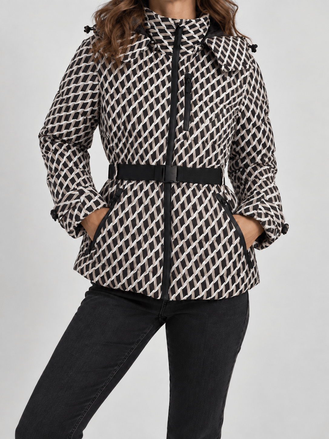 La Jolie Veste Marine - Parka d'Hiver Femme