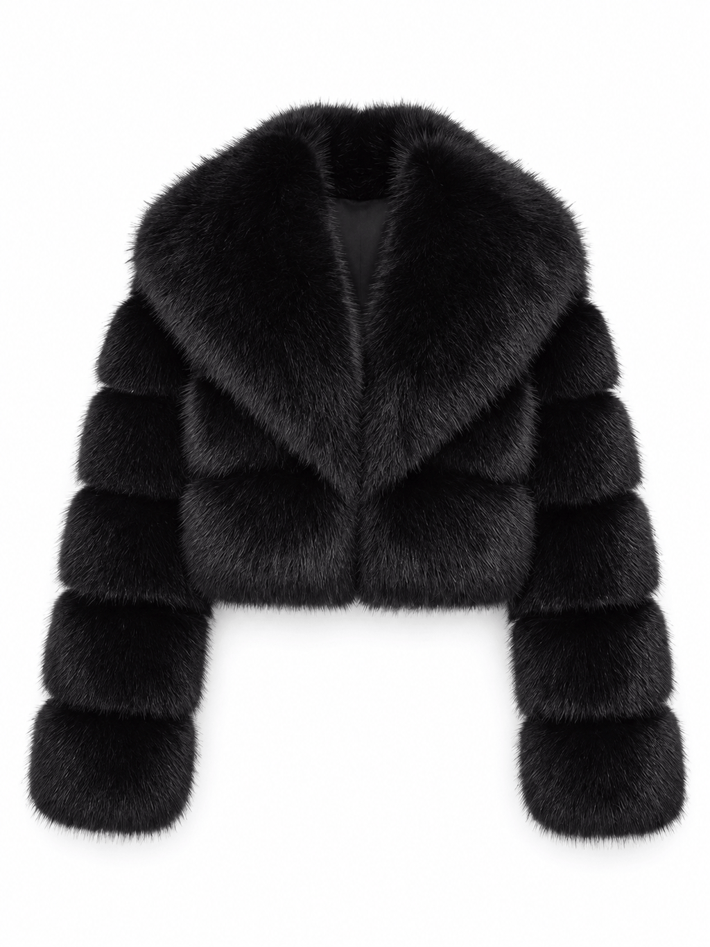 La Jolie Veste Mélissa - Manteau Court en Fausse Fourrure