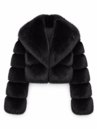 La Jolie Veste Mélissa - Manteau Court en Fausse Fourrure