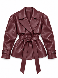La Jolie Veste Pauline - Veste en Cuir Ample