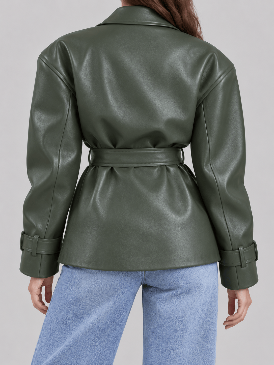 La Jolie Veste Pauline - Veste en Cuir Ample