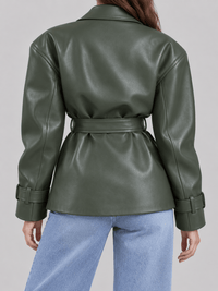 La Jolie Veste Pauline - Veste en Cuir Ample