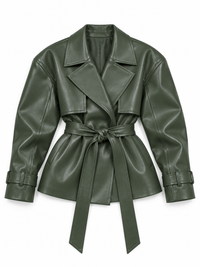 La Jolie Veste Pauline - Veste en Cuir Ample